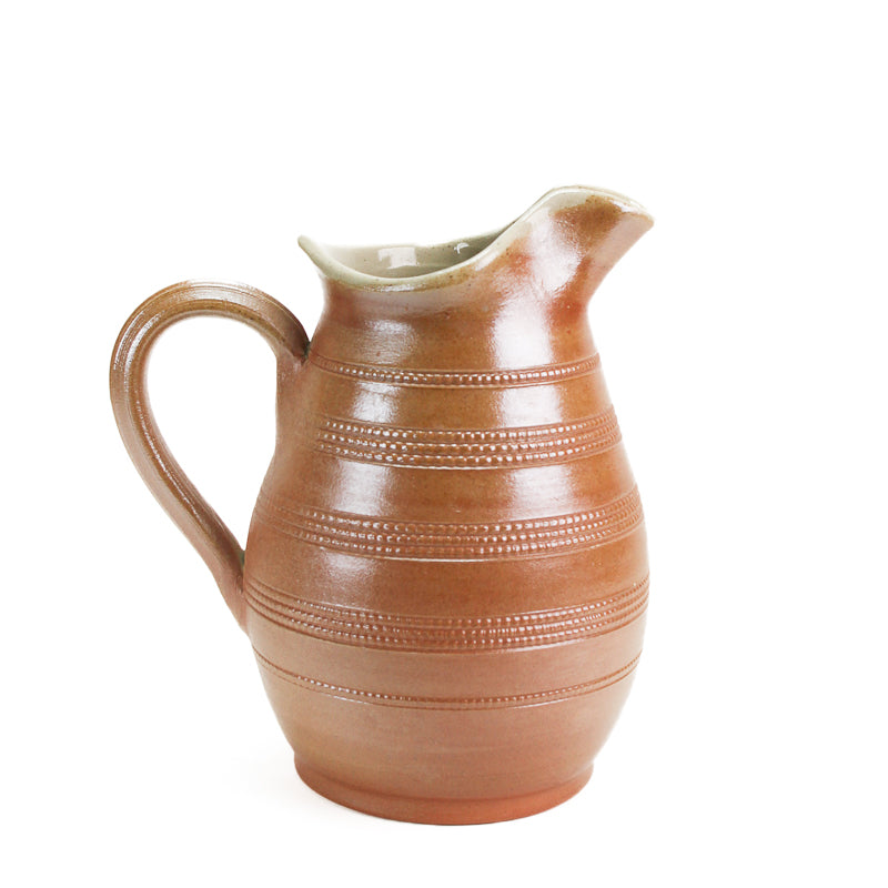 Traditional French Vintage Creamer Side Handle Jug. Rustic Milk Jug. Little  Brown Milk Jug. Traditional French Pottery. Easy Pour Carafe 