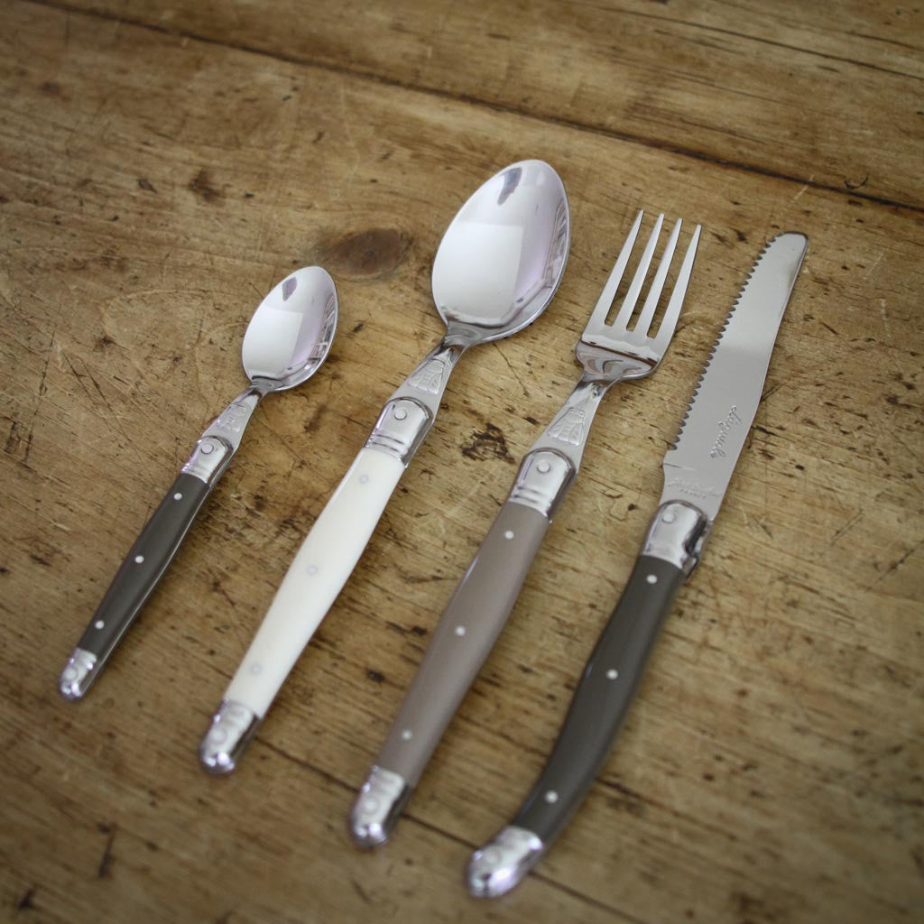 Laguiole Flatware Set - Linen - 24 Piece – BROOK FARM GENERAL STORE