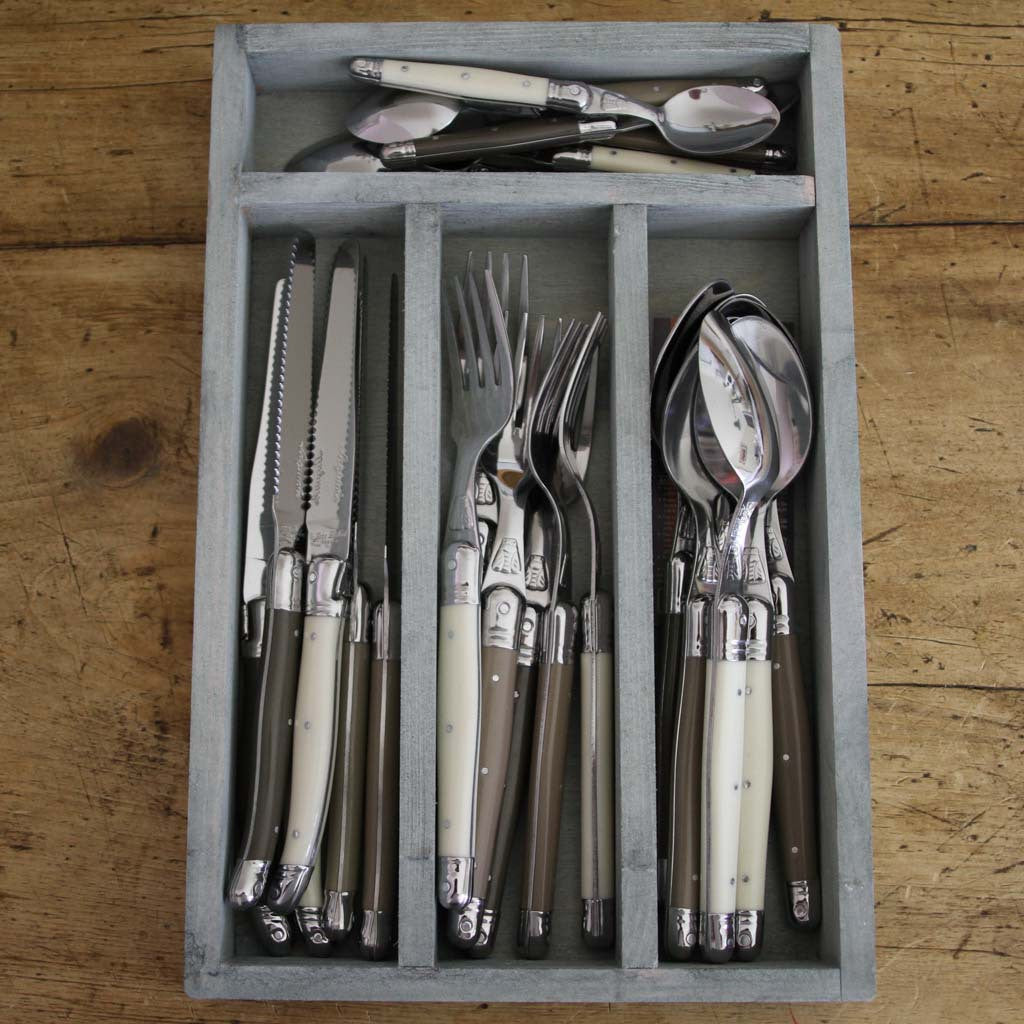 Laguiole Flatware Set - Linen - 24 Piece – BROOK FARM GENERAL STORE